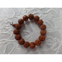 Bracelet mala perles rudraksha