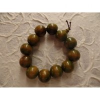 Bracelet tibétain perles olive
