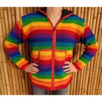 Veste rayée Antisana rainbow