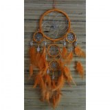 Dreamcatcher orange nec 5 cercles