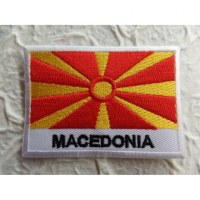 Ecusson drapeau Macédoine