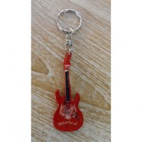 Porte clés rouge guitare motörhead