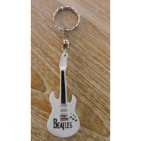 Porte clés blanc guitare Beatles