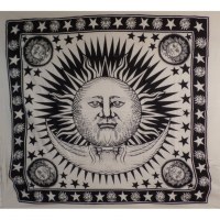 Maxi tenture noir et blanc les astres
