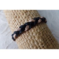 Bracelet cuir bicolore 2