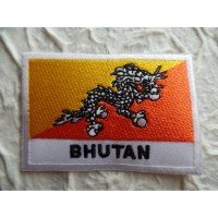Ecusson drapeau Bhoutan
