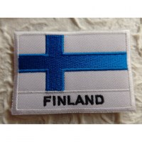 Ecusson drapeau Finlande