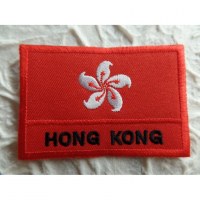 Ecusson drapeau Hong kong