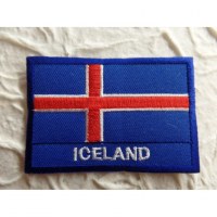 Ecusson drapeau Islande