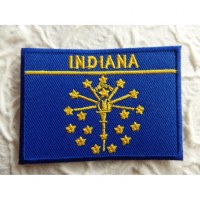 Ecusson drapeau Indiana