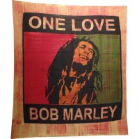 Tenture striée maxi Bob Marley one love