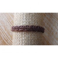 Bracelet macramé marron Lini