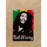 Autocollant rectangle Bob Marley 4