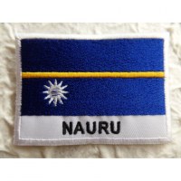 Ecusson drapeau Nauru