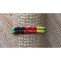 Bracelet macramé Aulia rasta