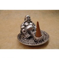 Porte encens gris Bouddha chinois 