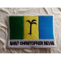 Ecusson drapeau St Christopher Nevis