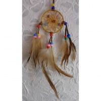 Mini dreamcatcher jaune ne'ti