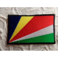 Ecusson drapeau Seychelles