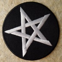 Patch pentacle blanc