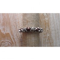 Bracelet perles marron tour Eiffel