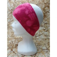 Bandeau rouge effet tie and dye