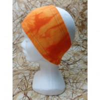 Bandeau orange effet tie and dye