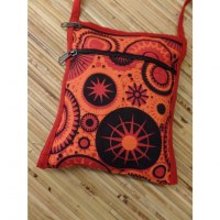 Sac passeport star orange