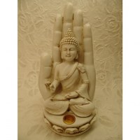 Porte encens blanc Bouddha