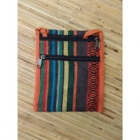 Sacoche gheri rayure orange