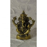 Miniature Ganesh assis en lotus